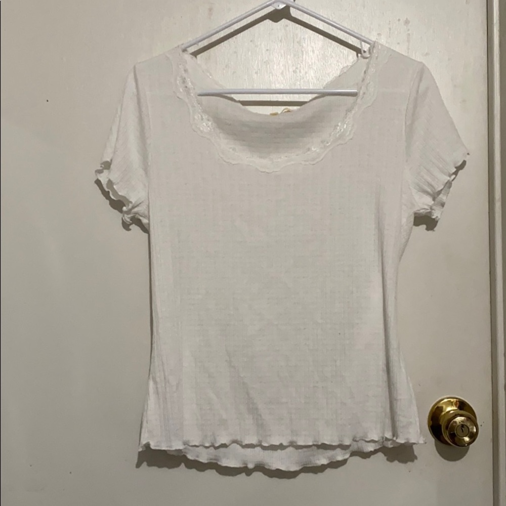 White crop top
